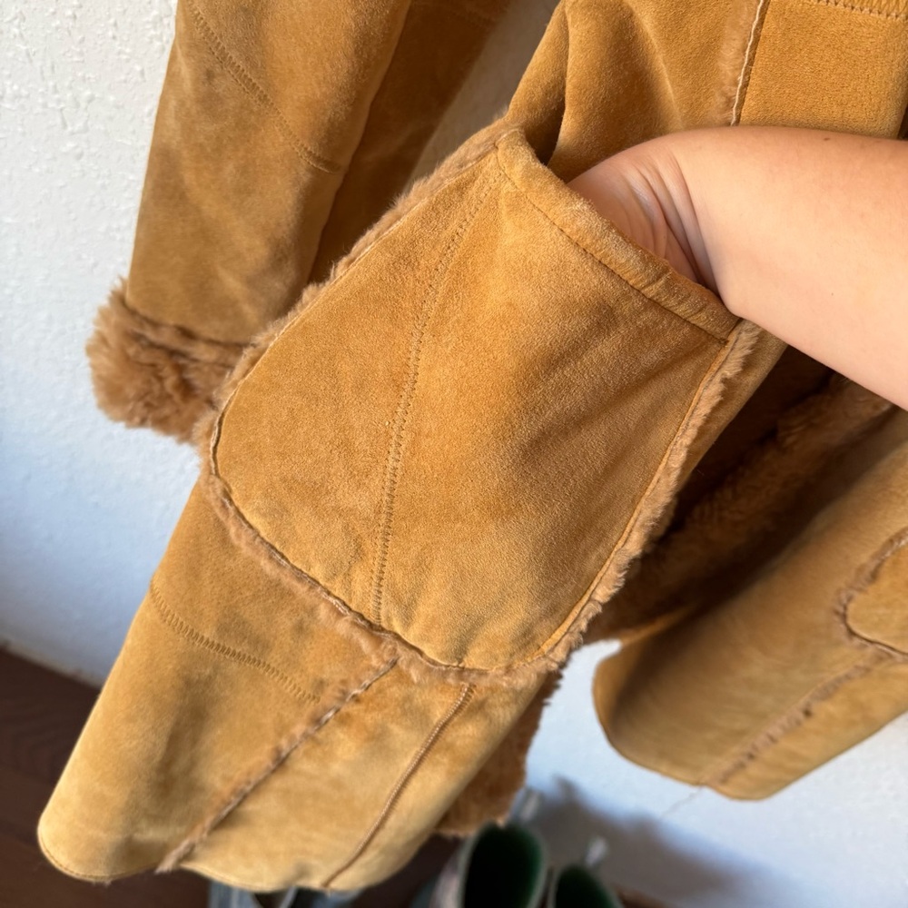 Guess Vintage Y2K Leather Coat Jacket - Picture 6 of 8